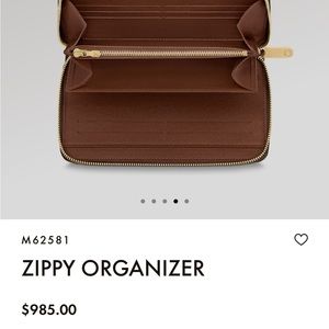 NIB Louis Vuitton large organizer wallet  no receipt authentic